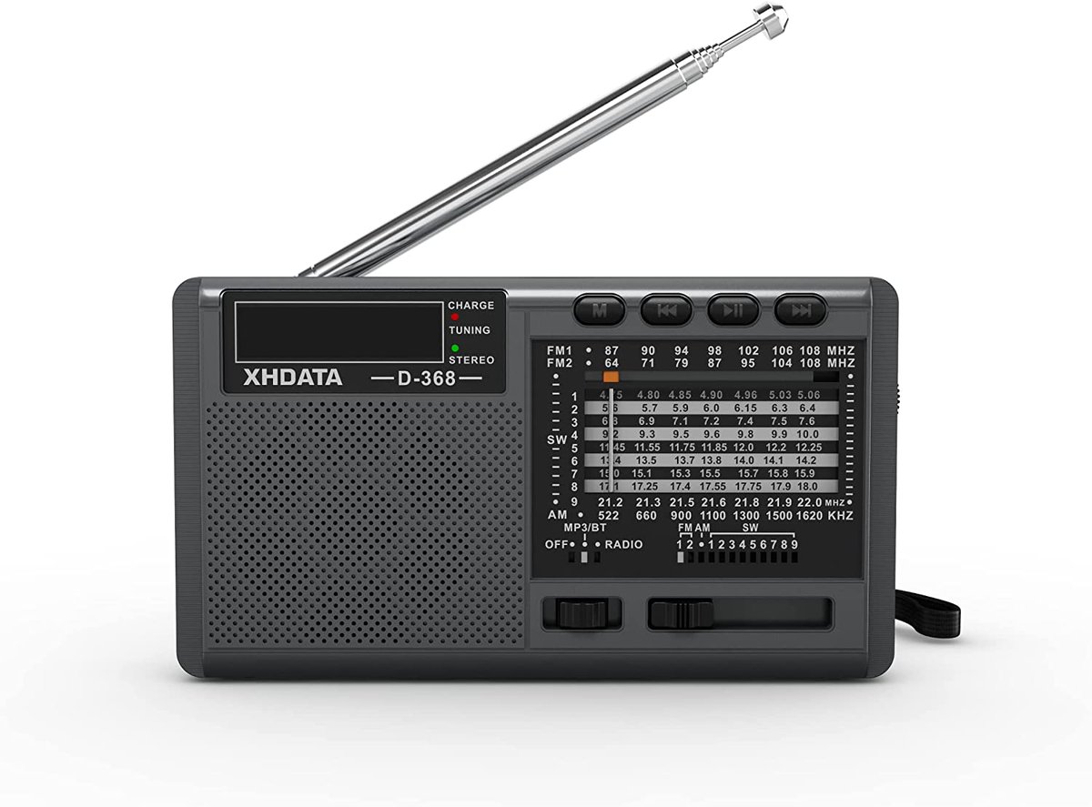 todderbert's tweet photo. The XHDATA D-368 for $20 after Coupon, at Amazon: https://t.co/k0PNhMRGeb
The Skinny:  FM Stereo, Bluetooth, 18650 Power, Shortwave, &amp; MP3 Player.  A proper upgrade to the D-328.
#xhdata #d368 #am #fm #stereo #bluetooth #mp3player #shortwave #18650power #portable #radio https://t.co/0e2QASNHYh