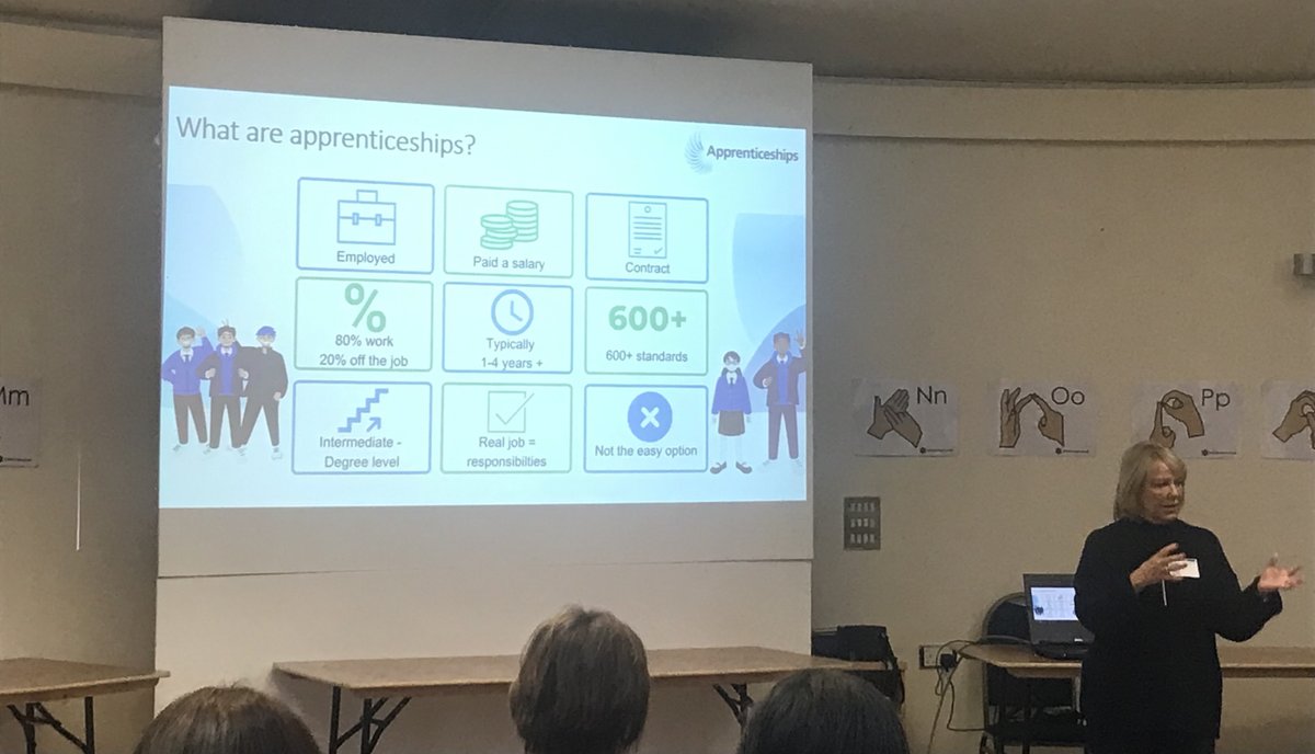 GreenbankColl's tweet photo. Great turnout today for our Apprenticeship Awareness session with @JanAgger from @NorthASK and @GMLPF. #apprentice #getintowork #employability https://t.co/r57hHb6BZs