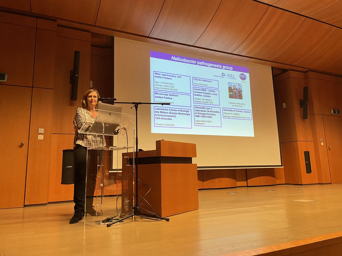 MicrobiomDigest's tweet photo. @HildeReuse taking questions after her talk. 
@MicrobioBel #BSM2022 https://t.co/pF5LKWwvw6