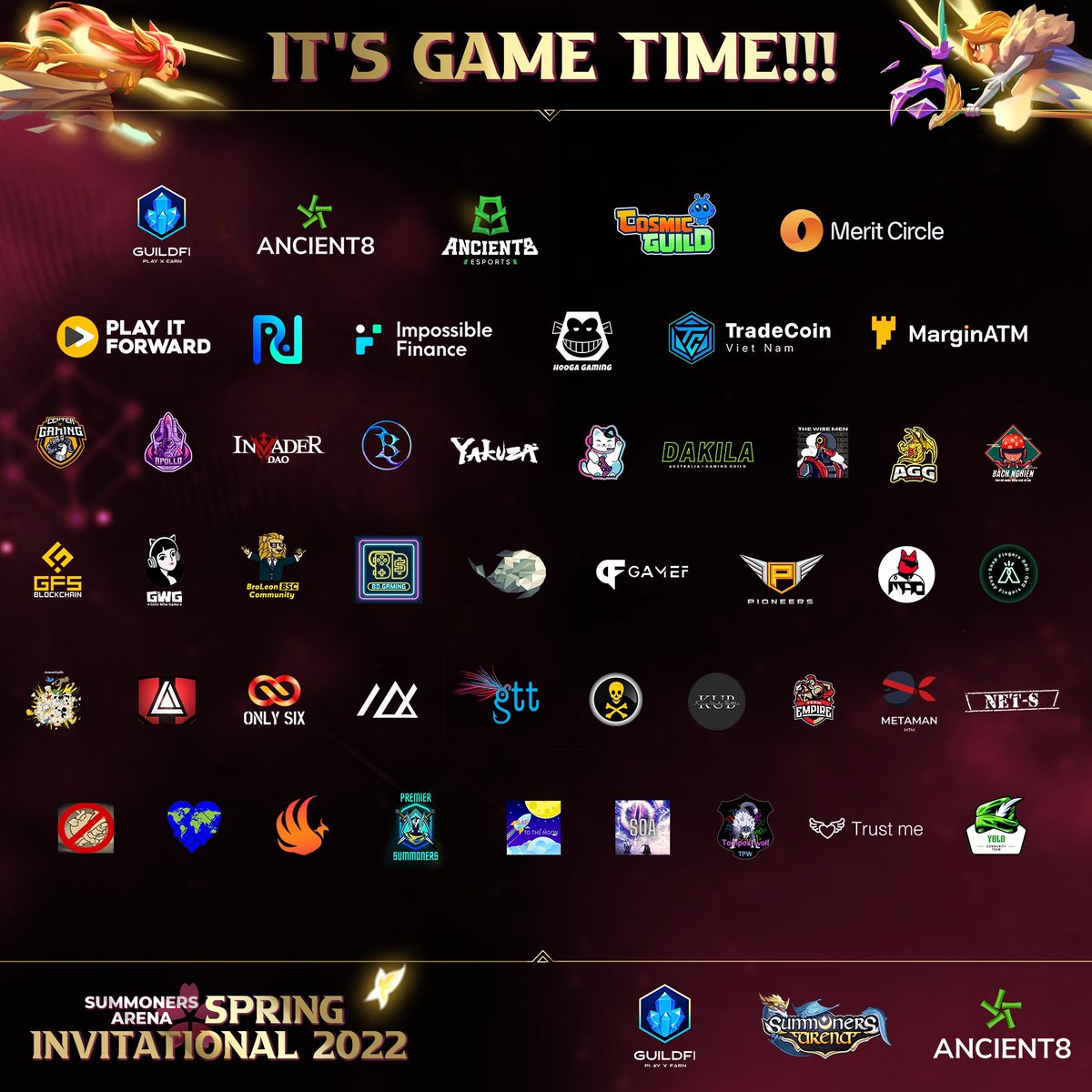 cenogp2e's tweet photo. 🎮IT'S GAME TIME🎮
#SASpringInvitational has officially started! It's time for the bravest to dominate the Arena! ⚔️
@SummonersArena
#PlayToEarn #Play2Earn #P2E #GameFi #SummonerArena #BNBChain #Metaverse #NFT https://t.co/nsjjSO2GNv