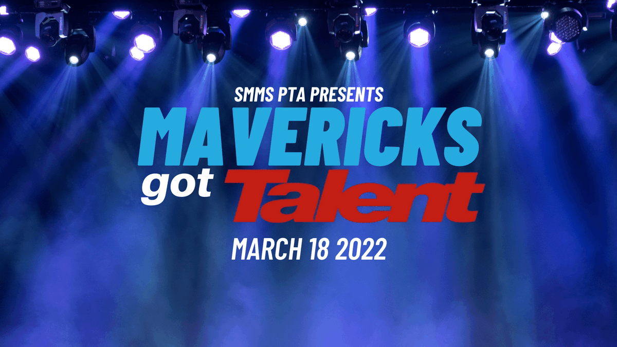 smart_pta's tweet photo. Mavericks got Talent is Next Friday, March 18, 7PM at SMMS. Join us for vocal &amp; instrumental performances, comedy, variety, and more.  Admission is $5 at the door.  Want to know more? Check out our Mavs Got Talent promo video on YouTube: https://t.co/9fmpl2rqWA https://t.co/AyIzstDhto