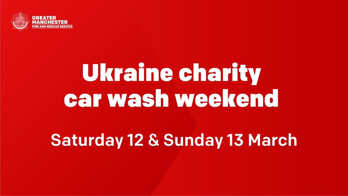 aaronlp1's tweet photo. Get yourself down to Oldham Fire Station tomorrow between 10am - 4pm 
For our charity car wash raising vital funds for the people of Ukraine 🇺🇦 

Oldham Fire station 
Lees Rd 
Oldham 
OL4 1JN 

See you there 👍🏼🪣🧽 🚒 https://t.co/6hPUy5Dd9w