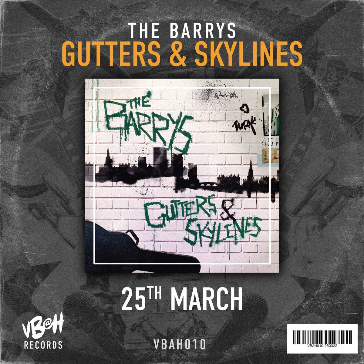 Vandalism Begins At Home (@vbahrecords) on Twitter photo In just 2 weeks time, the debut single from <a href="/barrys_the/">The Barrys</a> hits the streets via Vandalism Begins At Home Records.
Pre-save 'Gutters & Skylines' today at vbah.co.uk/guttersandskyl… and the finest slice of #DrunkFolk, #AcousticPunk will be waiting for you on the 25th of March
#newmusic In just 2 weeks time, the debut single from <a href="/barrys_the/">The Barrys</a> hits the streets via Vandalism Begins At Home Records.
Pre-save 'Gutters & Skylines' today at vbah.co.uk/guttersandskyl… and the finest slice of #DrunkFolk, #AcousticPunk will be waiting for you on the 25th of March
#newmusic