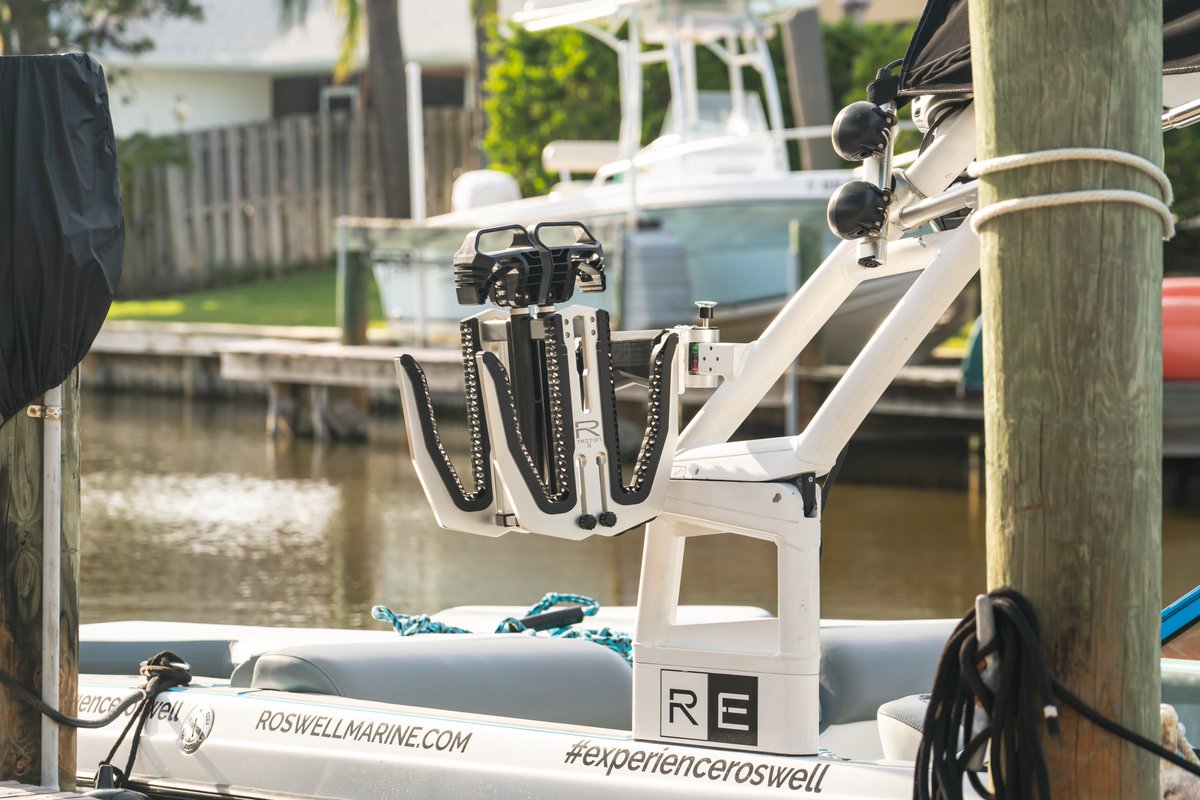 The next evolution of the world’s most innovative board rack has arrived with the Roswell Triton II. Featuring Roswell’s all-new R-Flex suspension technology. Contact your local Roswell dealer and learn more at Roswellmarine.com

We'll see you out there!
#Wakeboat #Wakesurf