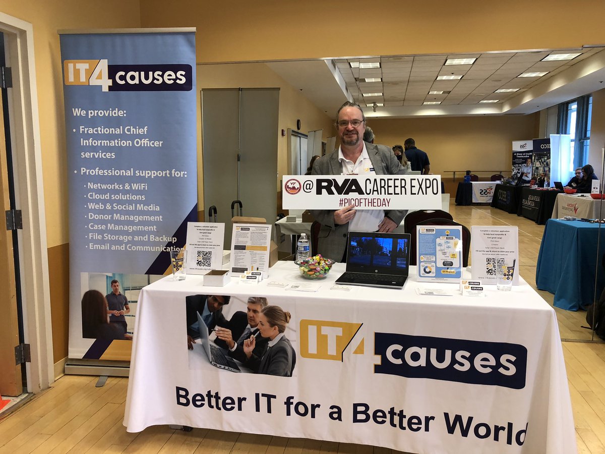 We’re at the #RVAcareerExpo today! Stop by 2nd floor, Studio A to learn about our volunteer opportunities and maybe take home some great swag!