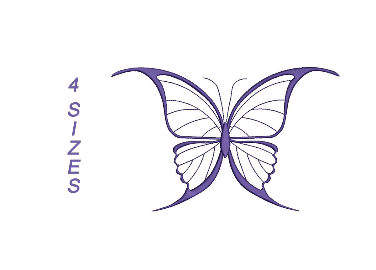 Excited to share the latest addition to my #etsy shop: Butterfly Machine Embroidery Design 4 sizes etsy.me/3tTcFZL #butterflyembroidery #embroiderydesign #digitalembroidery #embroiderypattern #digitalpattern #needlepattern #digitalneedle #broderiemachine #digit