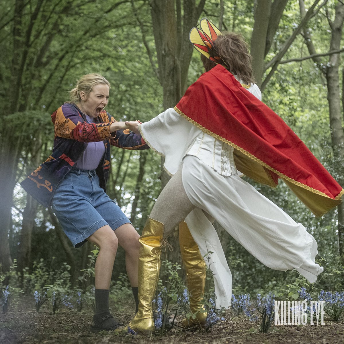 KillingEve's tweet photo. Happy birthday, Jodie Comer! We hope you indulge in some celebratory spinning and yelling. #KillingEve https://t.co/DdJY8Ec96i