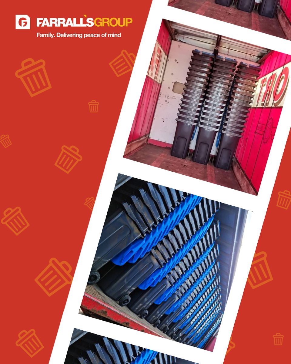 Farralls_Tspt's tweet image. What do you call a group of baby rubbish bins? A litter..  🗑️

Have you spotted #teamFG out on the road recently? Make sure to send us in your pics 📸

#TGIF #Fridayfeeling #friyay #fgspotted #familybusiness #trucks #truckphotos #logistics #transport #lorry