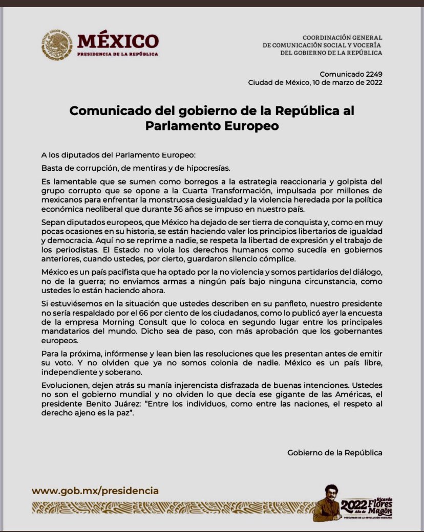Sea quien sea la persona que presuma su autoría, este #Comunicado demuestra que quien está equivocado generalmente es el último en enterarse. 

Terrible.