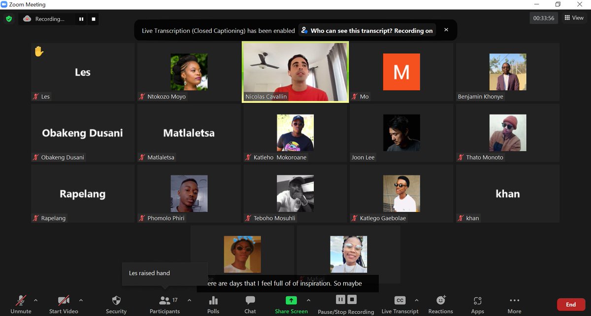 AfricaCode's tweet photo. Thank you so much @nicolascavallin for joining us this Friday to talk to us about your inspiring journey. We love showing our devs that anything is possible and your advice is everything we try to teach at Africa Code Academy. 
#ERP2022 #ACA #CodingInAfrica #AfricaCode https://t.co/5UHeFL9d9E