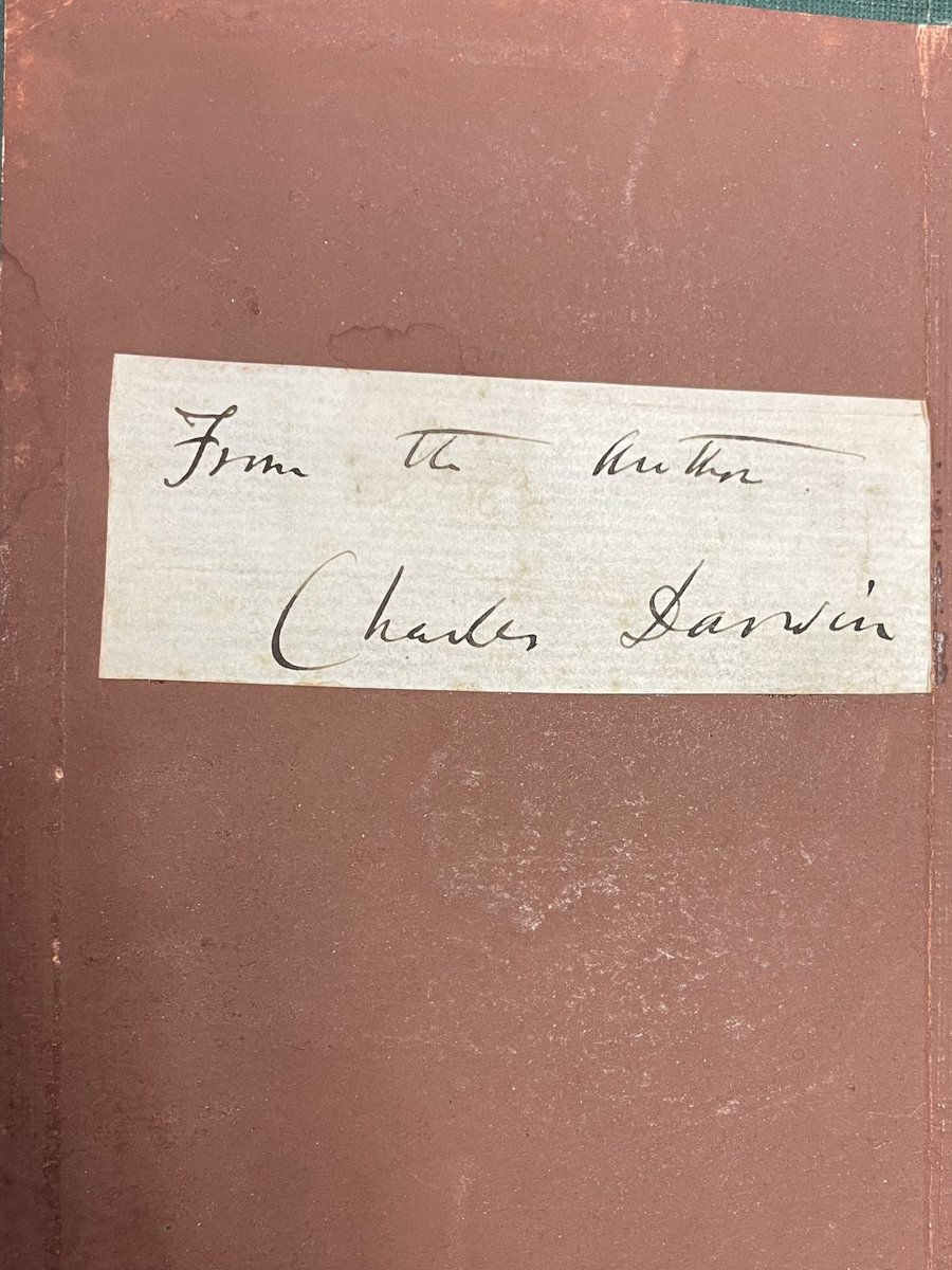 PaleoExplorer's tweet photo. 😳 High school students from @newtechodessa in Odessa, Texas are flipping through the rare book collection at @MBLWHOILibrary in Woods Hole, Mass. Books from the 16th century and even those hand signed by Charles Darwin! @MBLScience @EctorCountyISD #Darwin #biology https://t.co/AUwmcTD6sX