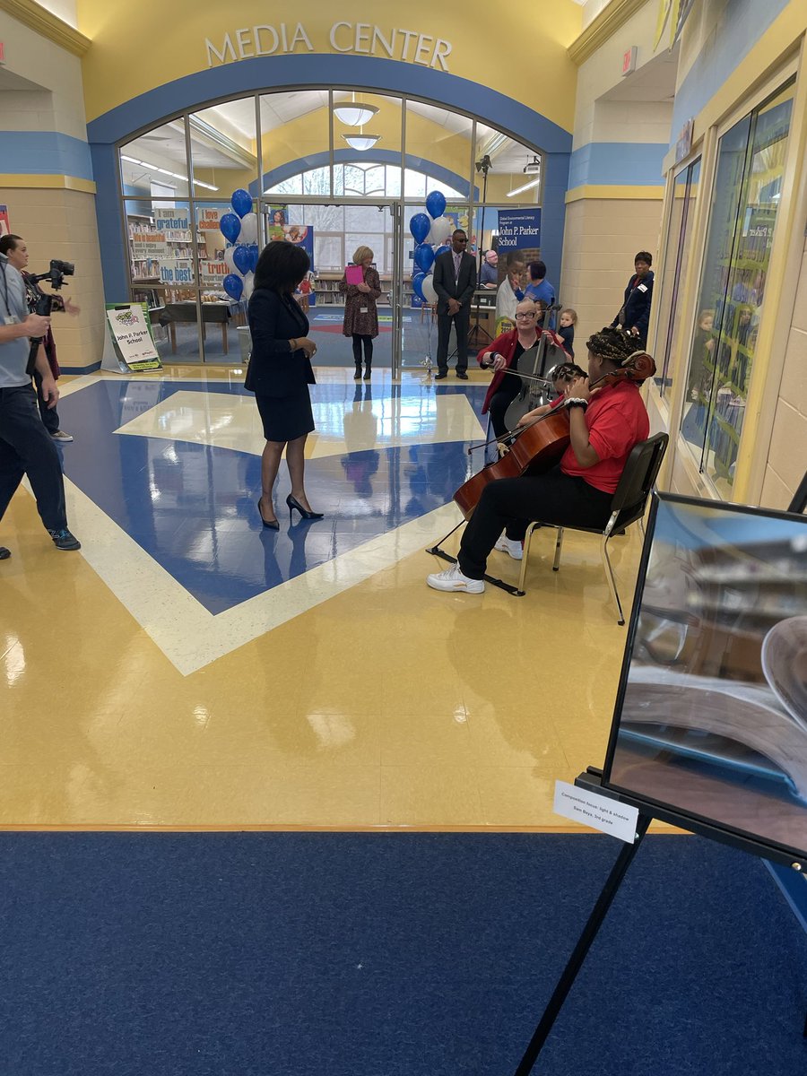Excited to welcome Iranetta Wright, the next CPS superintendent today!  Great student musicians at John P Parker!!  ⁦<a href="/IamCPS/">I Am CPS</a>⁩