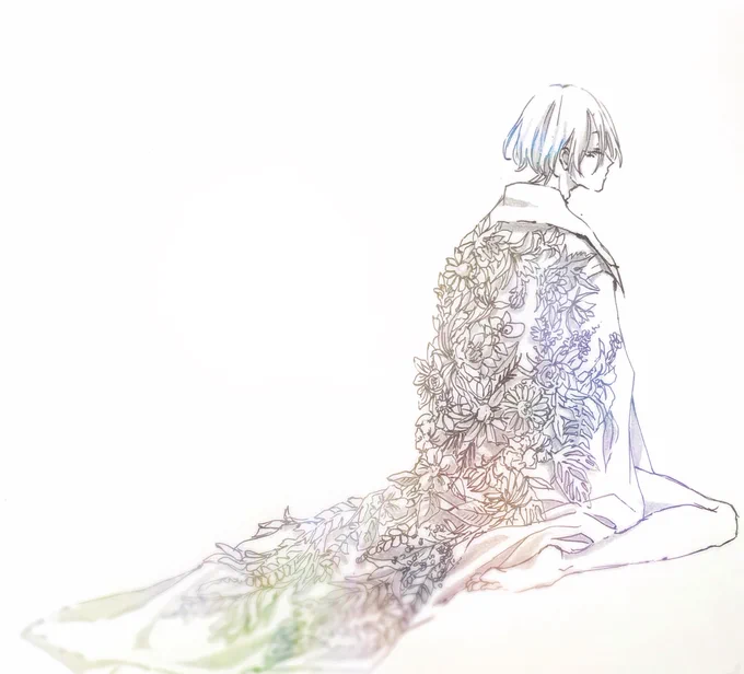 ホーチミンの花売り
#絵描きさんと繋がりたい 
#春の創作クラスタフォロー祭り 
 #絵柄が好みって人にフォローされたい 
