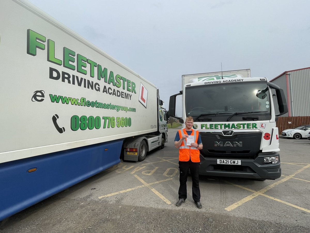 FleetmasterDA's tweet photo. Big well done to Adam Hicks from our friends @networkrail for passing his Cat C today at our @DVSAgovuk first time! 🚚😎 https://t.co/NADrM9oP2j