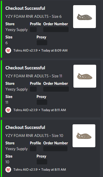 _SuspectFN's tweet photo. First time botting shout out @TohruAIO_ and @OculusProxies for making it easy 🥳
@mysneakerspam 
@WPumbaa https://t.co/yPVpSvzUce