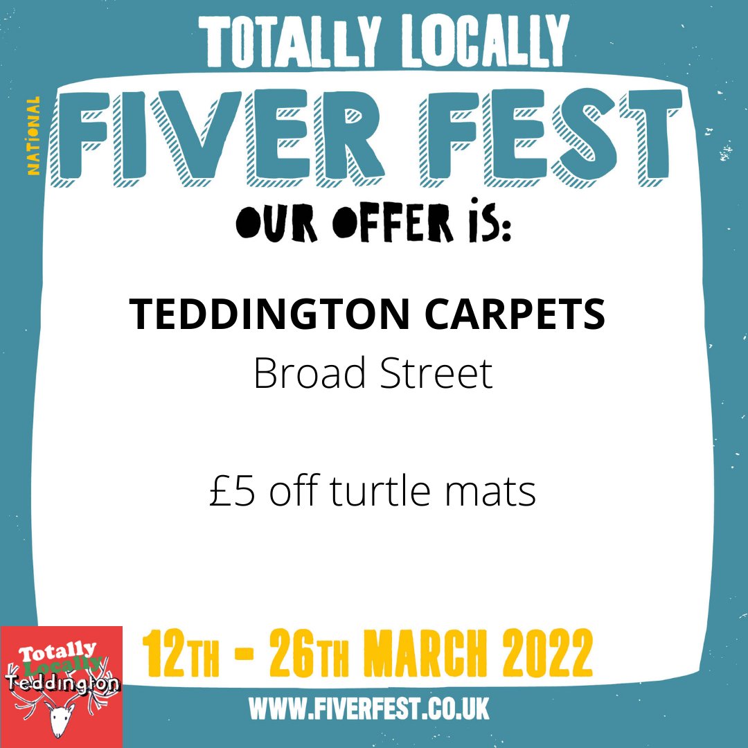 <a href="/1totallylocally/">Totally Locally HQ</a> @simplyskinuk <a href="/TW11Butcher/">The Teddington Butcher</a> @ToastCafeTW11 <a href="/TeddngtonCheese/">Teddington Cheese</a> <a href="/Shamblesbar/">Shambles restaurant & winebar</a> @Nafisatherapy <a href="/RichardHairUK/">RICHARD HAIR - BARBER</a> . <a href="/TeddCarpets/">Teddington Carpets</a> #Independent #Carpets #Flooring #BroadStreet #Teddington #Independent