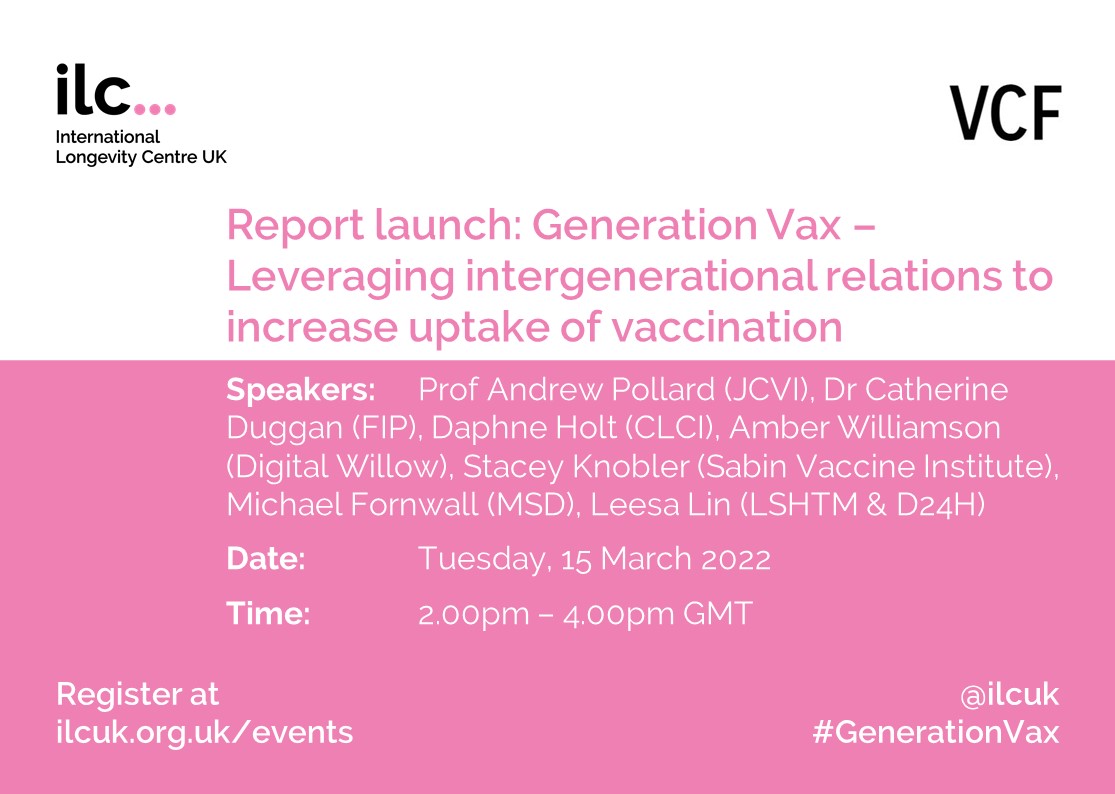 sabinvaccine's tweet photo. Join @SabinVaccine's Stacey Knobler and an esteemed panel for the virtual report launch of @ilcuk's #GenerationVax. The report explores the potential of using #SocialMedia to engage different generations with #Vaccination.

Register here: https://t.co/r6a0CTssM3 https://t.co/xZTNMArdd9
