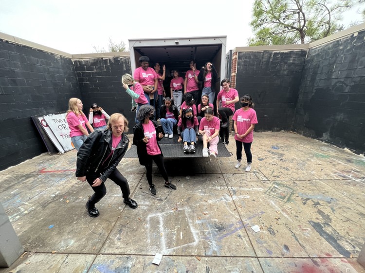 Our Production class is ready for our onsight rehearsal today! Come out tomorrow at 11am to come see "The Children's Hour" at Mayde Creek High School!
