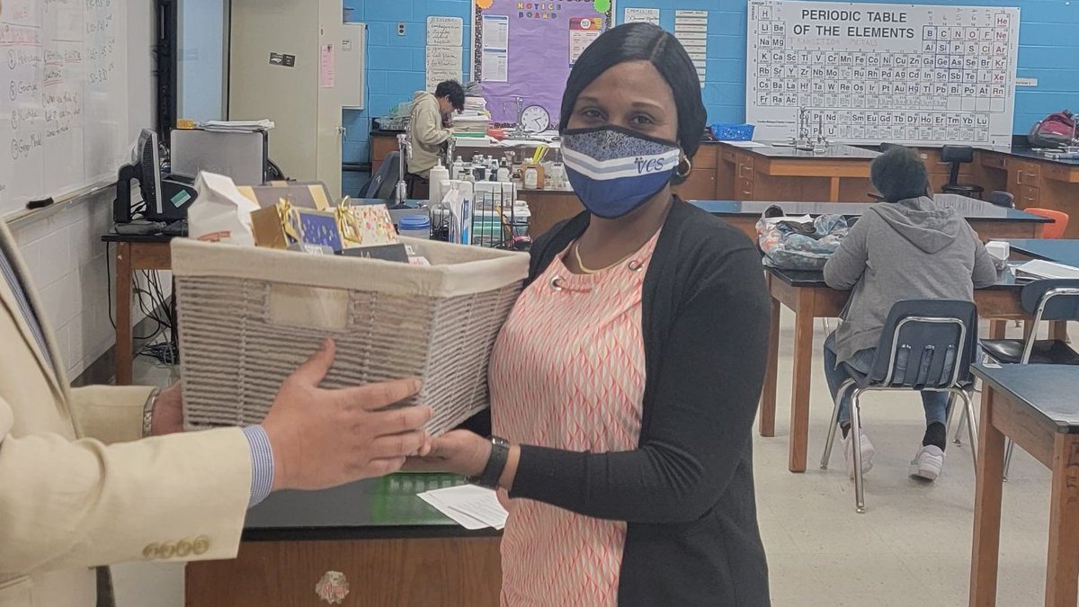 CONGRATULATIONS to a wonderful teacher, Ms. P. Thompson for being voted teacher of the month for March.  SCIENCE ROCKS!