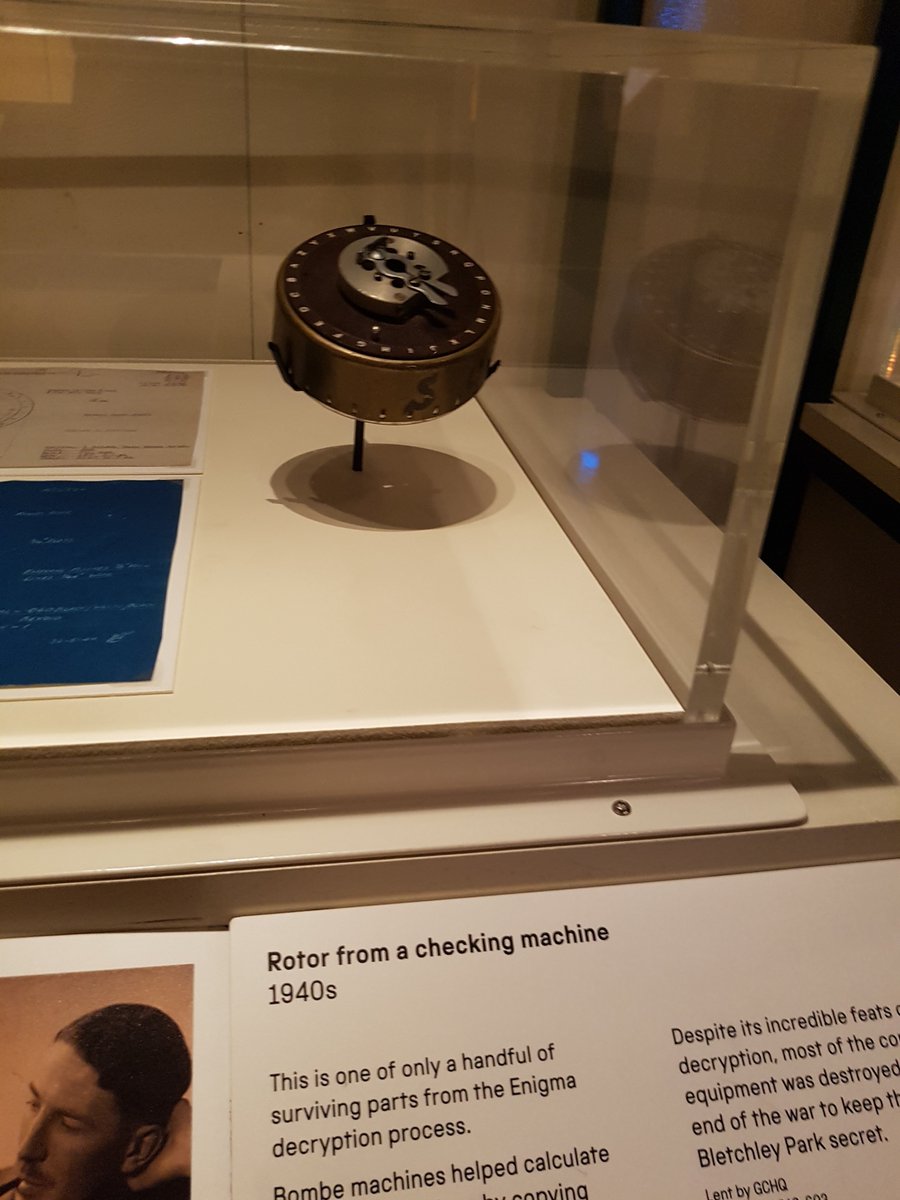 CeidleighF's tweet photo. Rotor from a checking machine @mediamuseum. #bcumediaontour https://t.co/XhB9LQNywA
