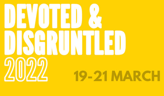 DandDUK's tweet image. Join us online this weekend 19-21 March for Devoted and Disgruntled 2022: What are we going to do about theatre &amp;amp; the performing arts? 

#DandD2022 Find out more and book your Pay-What-You-Choose place here devotedanddisgruntled.com/Event/devoted-…