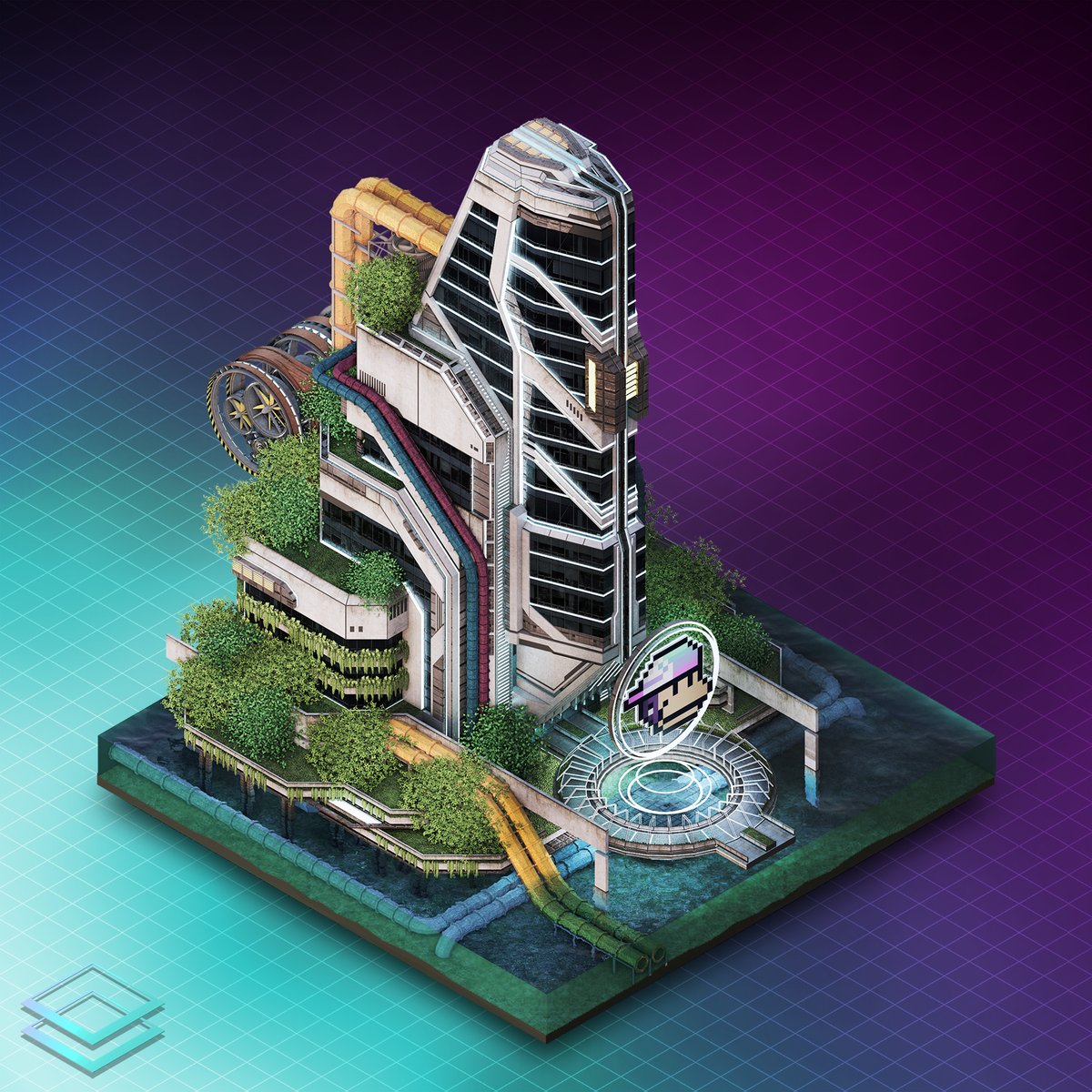 Verdant_vtopia's tweet photo. With great honor, we present our 1/1 honorary art for the one and only @SOLBigBrain !

Thank you for your contribution to #SolanaNFTs spaces that always inspire us!

The Big Brain Science Center 
at @Verdant_vtopia !! https://t.co/kdnAFT65yk