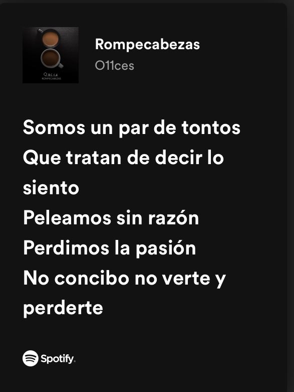 Mi alma muere, aun te extraño. 

#rompecabezas #Spotify