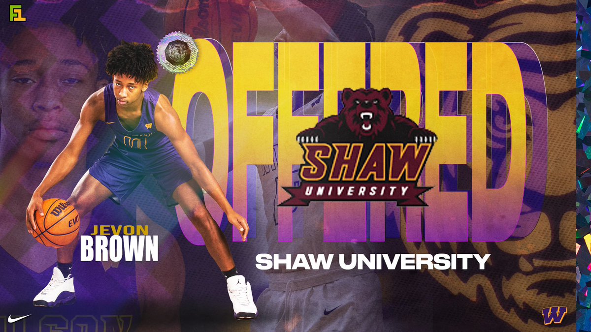 Blessed to recieve my first official offer from <a href="/ShawUmbb/">ShawUMBB</a> 🏀🙏🏽#blessed #AGTG <a href="/tigers_wilson/">Wilson Tigers Athletics</a> <a href="/TigersHoop/">Wilson High Hoops</a> <a href="/Cpowell15/">Coach Powell</a> <a href="/Coach_JBrown10/">Jason Brown</a> <a href="/Phenom_Hoops/">Phenom Hoop Report</a> <a href="/PrepHoopsSC/">Prep Hoops South Carolina</a> <a href="/hoopseen/">HoopSeen</a>