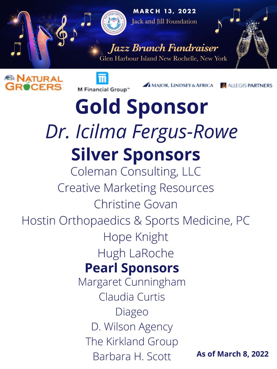 JackandJill_Foundation (@jjafoundation) on Twitter photo Our 2022 Jazz Brunch Fundraiser will be happening in two short days! Will you be there with Grammy Award Winner Joe Ham and the Hamit Up Crew?
Proceeds from this fundraiser will support programs in of our focus areas; including our HBCU GAP Fund! Our 2022 Jazz Brunch Fundraiser will be happening in two short days! Will you be there with Grammy Award Winner Joe Ham and the Hamit Up Crew?
Proceeds from this fundraiser will support programs in of our focus areas; including our HBCU GAP Fund!