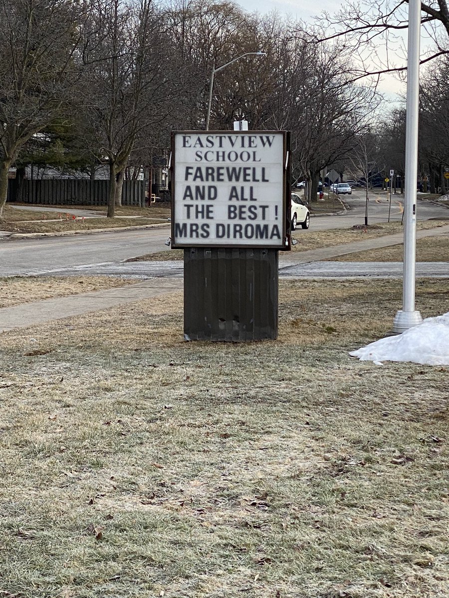 Thank you Ms. DiRoma for your leadership <a href="/HaltonDSB/">HDSB</a> and most recently Eastview PS. Wishing you continued success <a href="/dsbn/">District School Board of Niagara</a>