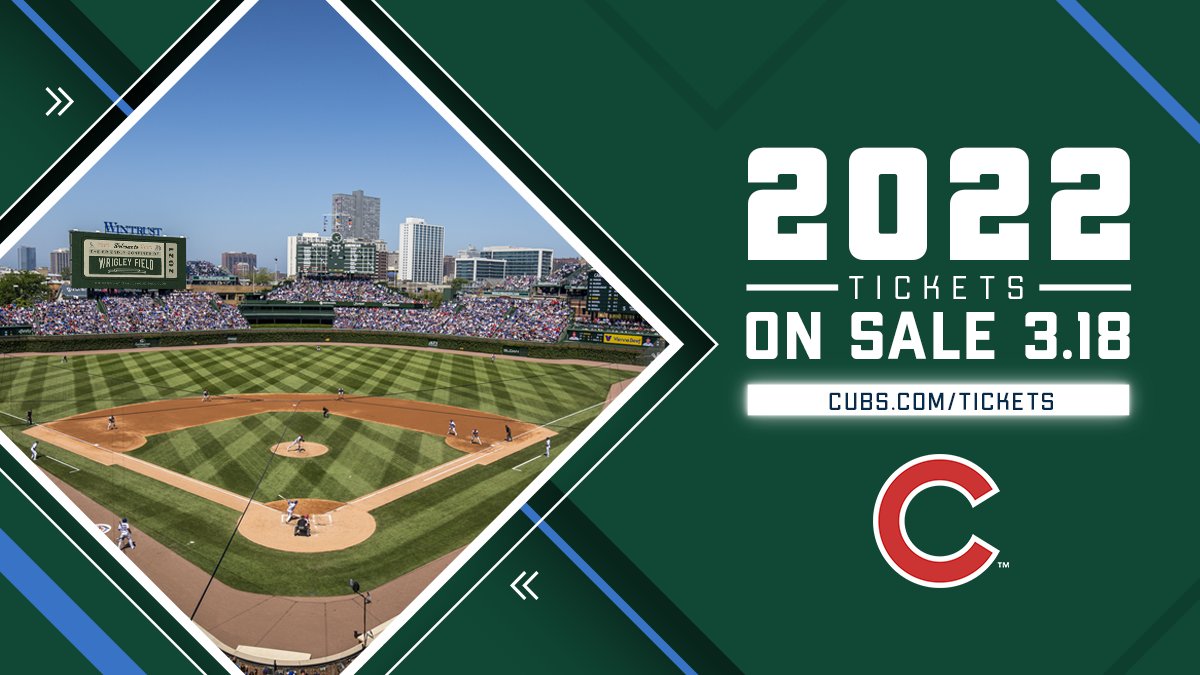 Chicago Cubs on Twitter "Cubs single game tickets go on sale Friday