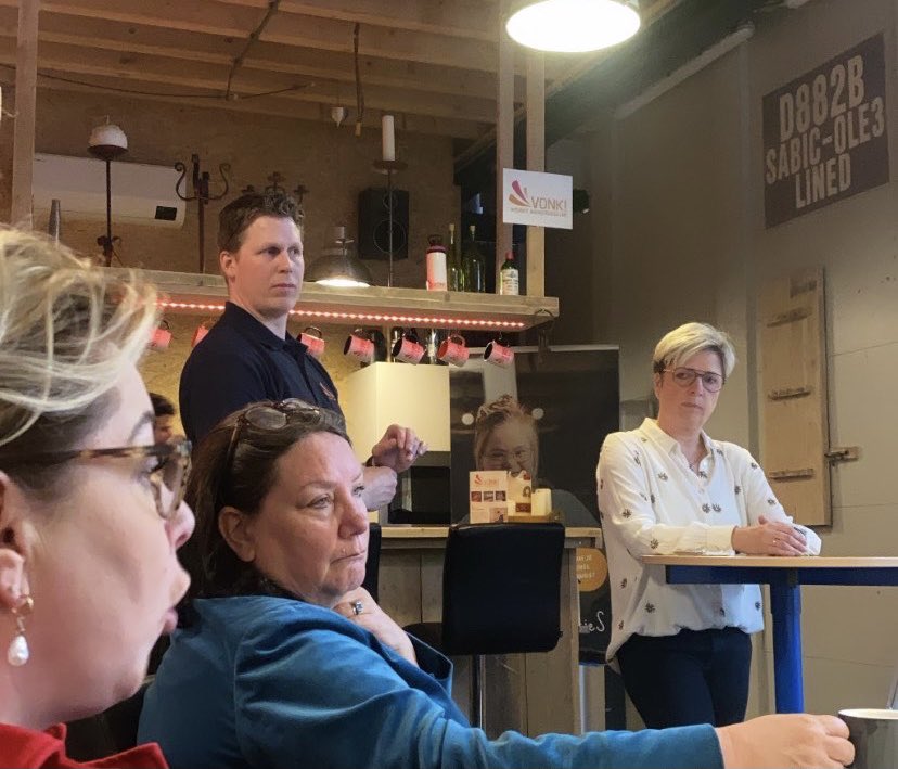 HabtamudeHoop's tweet photo. Op werkbezoek in Súdwest-Fryslân met @a_jongerius bij Jobz-on en VONK! in Sneek. En daarvoor aanwezig bij een mooi gesprek tussen @TimmermansEU en studenten van NHLStenden in Leeuwarden. https://t.co/2tu2Pky3aC