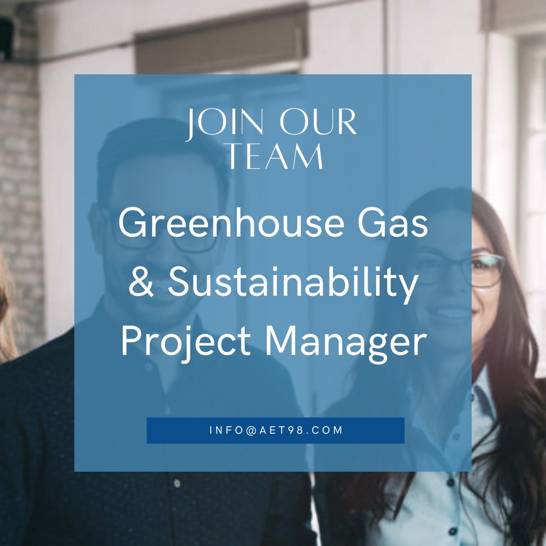 #HIRING! Exciting opportunity with AET Group Inc. We're looking for a dynamic individual to join our team as an #ghgsustainabilityprojectmanager.  

aet98.com/careers/greenh…