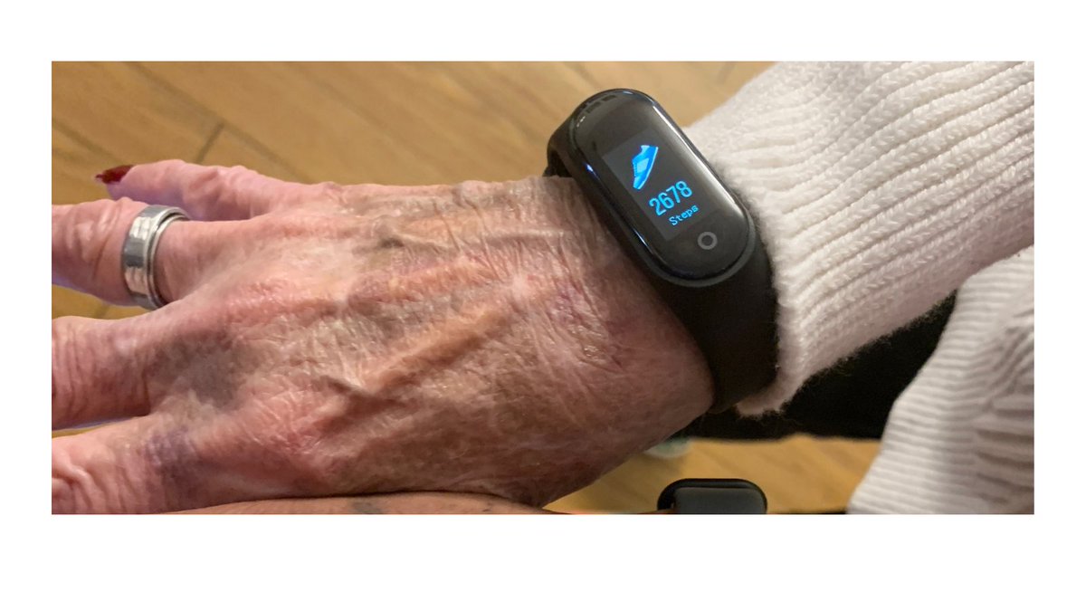 HouseofMercyNC's tweet photo. Thanks @4imprint for the Smart Fitness Trackers. They are a big hit with the residents. Brenda is already over 2,600 steps and its not even 10am. https://t.co/cLgAq22oNt