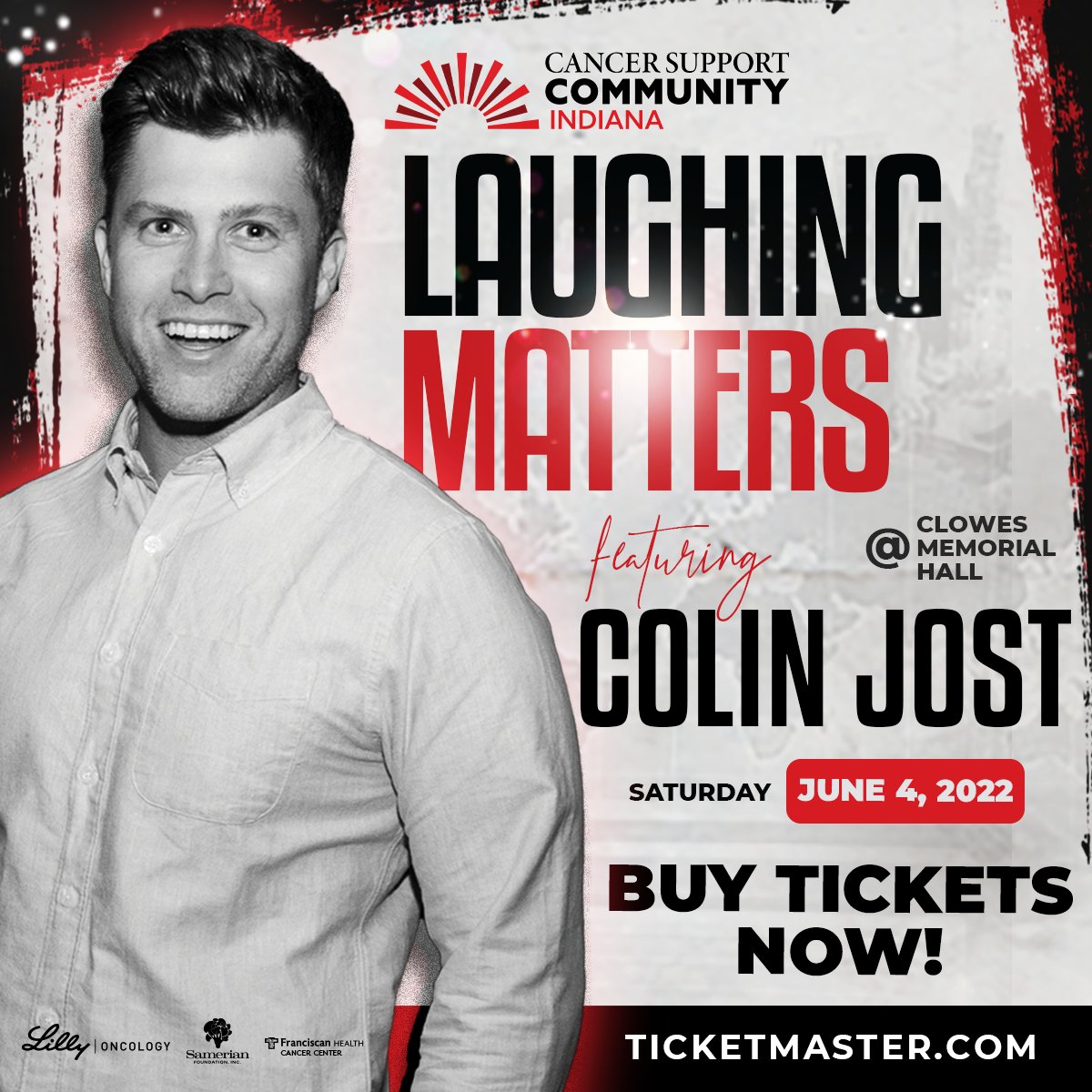 General public show only tickets for Colin Jost are now available.
Tickets are going fast. Get yours NOW!   Visit:  https://t.co/Z7QsUDHLBA https://t.co/L5ugQHRCVg