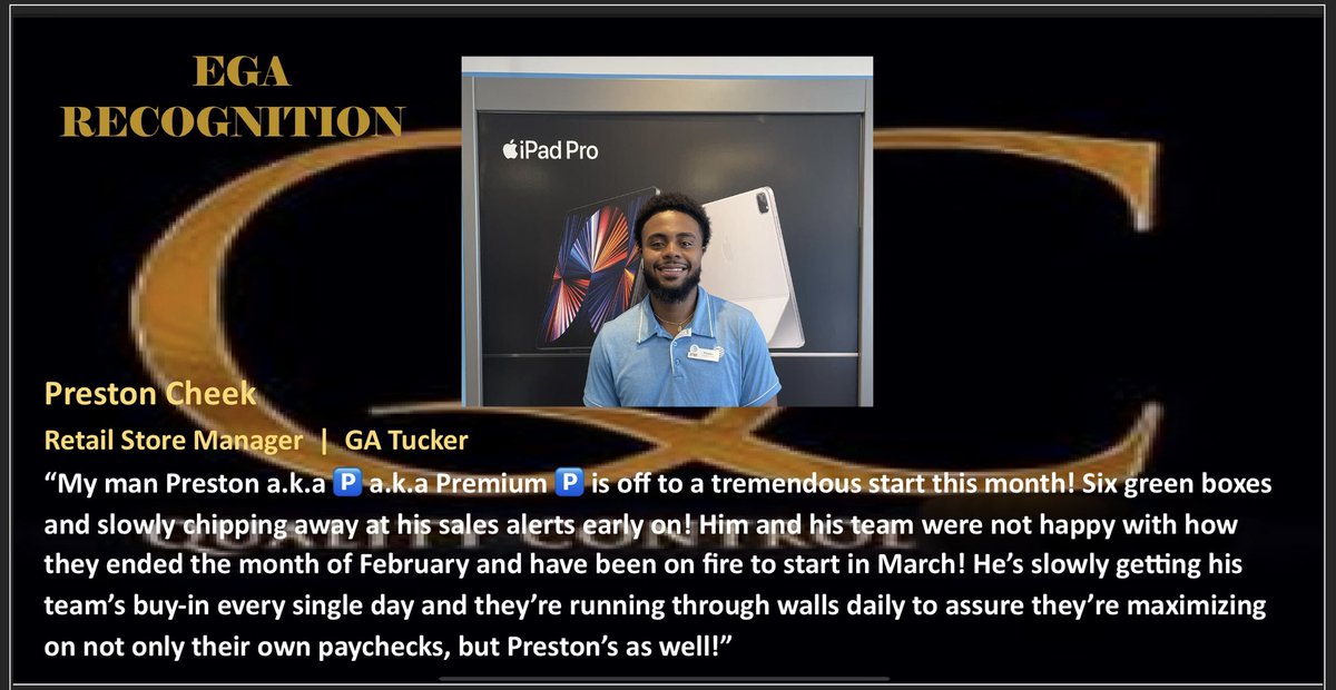 Shoutout to this guy for starting the month of March off on FIRE! Can’t wait to see what Preston and the Tucker squad do the rest of the way! <a href="/PrimeComms/">Prime</a> <a href="/HowardWeems/">Howard Weems</a> <a href="/geoffpadilla/">Geoff Padilla</a> <a href="/AkbarPRIME1/">Akbar M</a>