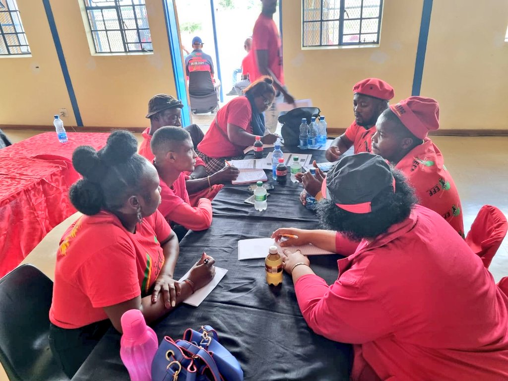 effnorthercape's tweet photo. [In Pictures] : #PixleyKasemeRegionalPlenum
Commissions on
1. Organisational Development
2. Governance 
3. Elections 
4. Finance 
5. Media and Communication
#EFFPLENUM2022 
#EFF1MllionMembership 
#EFFYearOfBranches 
@EFFSouthAfrica https://t.co/e2ry1jTPma