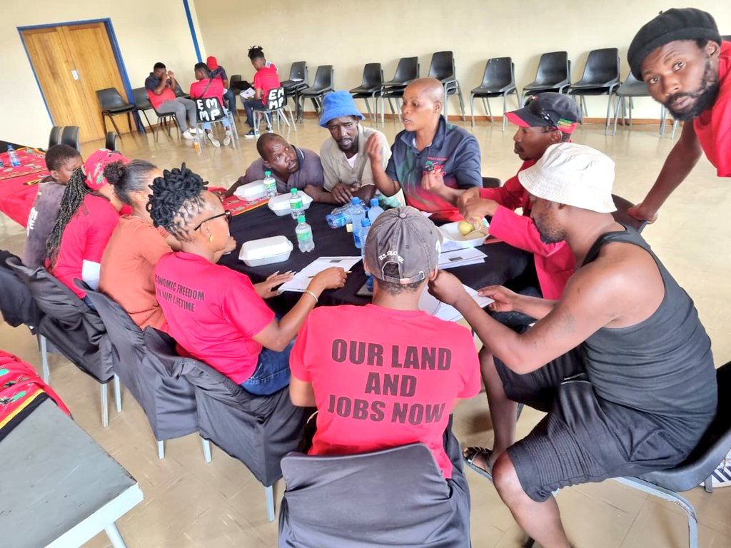 effnorthercape's tweet photo. [In Pictures] : #PixleyKasemeRegionalPlenum
Commissions on
1. Organisational Development
2. Governance 
3. Elections 
4. Finance 
5. Media and Communication
#EFFPLENUM2022 
#EFF1MllionMembership 
#EFFYearOfBranches 
@EFFSouthAfrica https://t.co/e2ry1jTPma