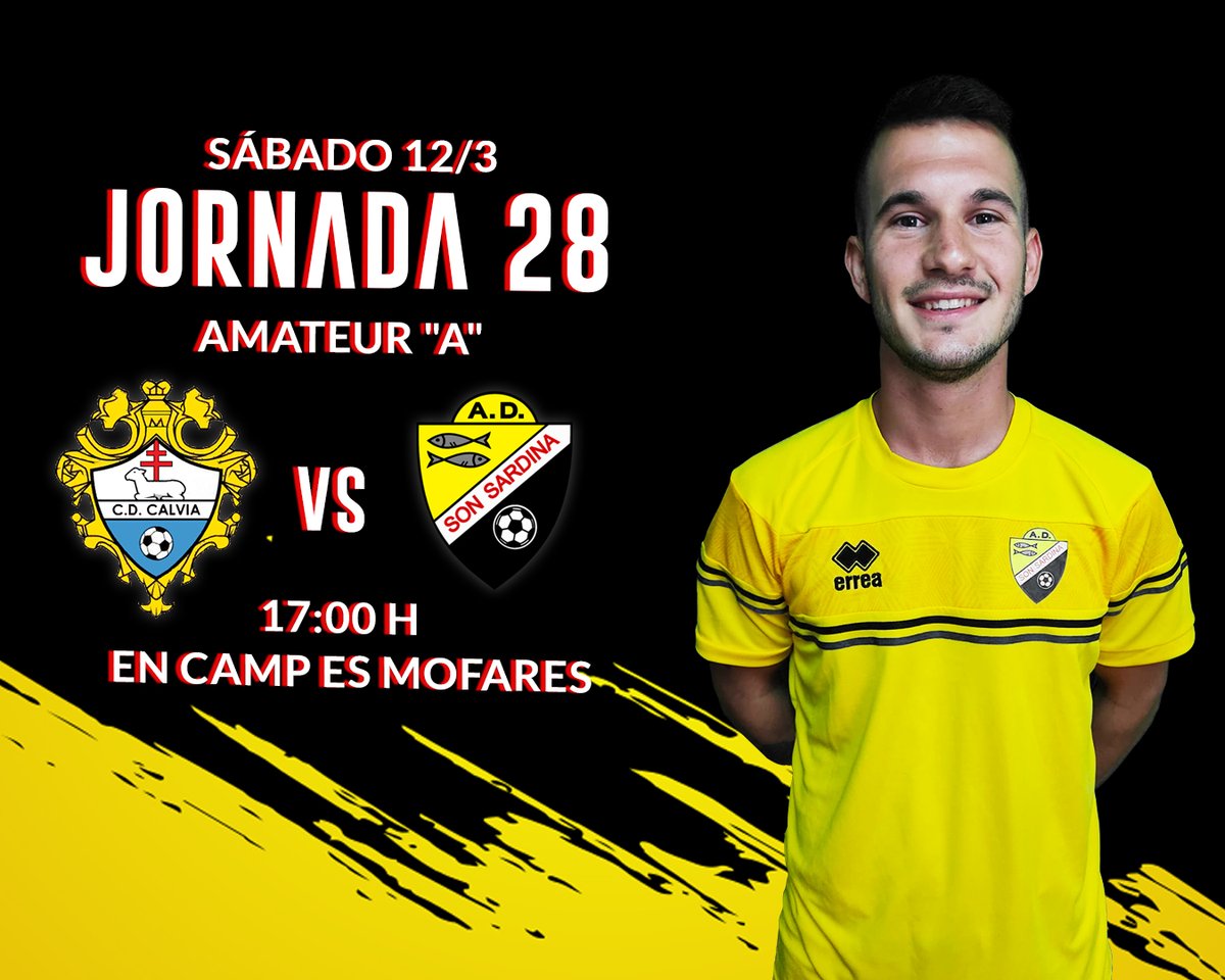 ad_son_sardina's tweet photo. 🔜⚽🛡️🐟 Hoy es #DíaDePartido para nuestro Amateur "A". Vamos Sonsar!

#amuntsonsar
#vamossonsar
#Juntsunclub
#totssomunequip https://t.co/3P8qP72okC
