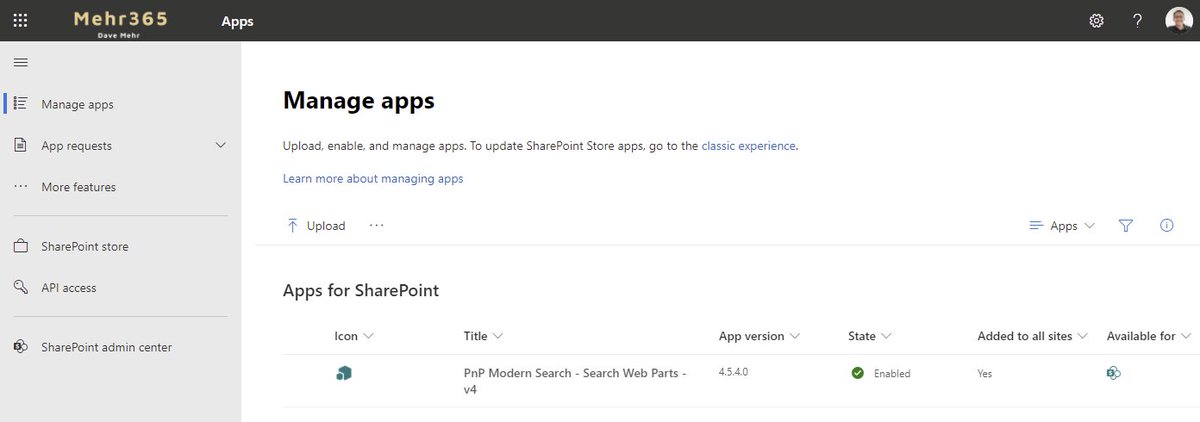 davemehr's tweet image. Just have seen the new #SharePoint app store experience while i update the PnP Modern Search Web Parts to the newest version github.com/microsoft-sear… #SharePointSearch #PnPModernSearchWebParts #Search