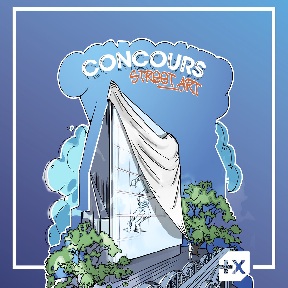 #CONCOURS 🎨🖌
Avez-vous déjà rêvé de voir votre œuvre exposée en XXL ? 
Banque Populaire Rives de Paris lance prochainement son #Concours #Streetart pour habiller la façade de son futur siège, au cœur de Paris ! 
📅 Pour en savoir plus, rendez-vous lundi prochain !