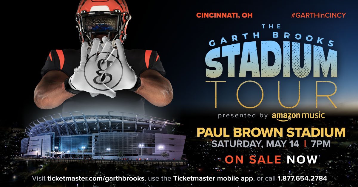 garthbrooks's tweet image. #GARTHinCINCY IS ON SALE NOW 

💻 Ticketmaster.com/GarthBrooks
☎️ 877-654-2784 -Team Garth