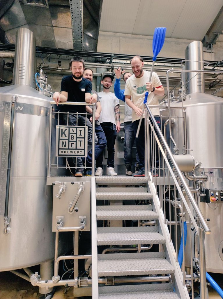 KabinetBrewery's tweet photo. The best thing is always the beer recipe of the moment, so stay tuned for this special collaboration with Bereta brewers from Romania! #craftbrewery #breeday #Beer https://t.co/b6WVpk6Zlr