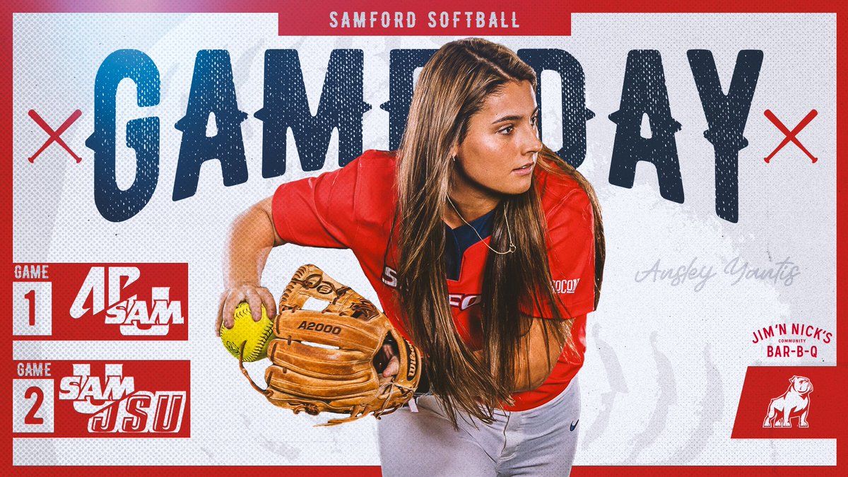 SamfordSB's tweet photo. ‼️ GAMEDAY ‼

🆚 Austin Peay | JSU
📍 Jacksonville, Ala.
🏟️ University Field
🕚 12 PM CT | 5 PM CT

GM1:
📈 https://t.co/tctPcTkQSG

GM2:
🖥️ https://t.co/qMvVvNNdDP
📈 https://t.co/fhO3NCuvBs

#AllForSAMford https://t.co/GinItpQkpz