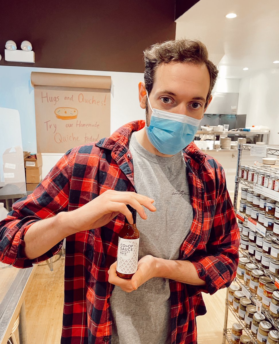 southportgrocer's tweet photo. Staff Favorites: Joel can't get enough of Co-op Sauces because "they're more nuanced than most hot sauces. This smokey mole sauce is made with pumpkin seeds, so it's creamier and has a great nuttiness. You can't go wrong with any of their sauces!"

@coophotsauce #coophotsauce https://t.co/nu7nddSwXh