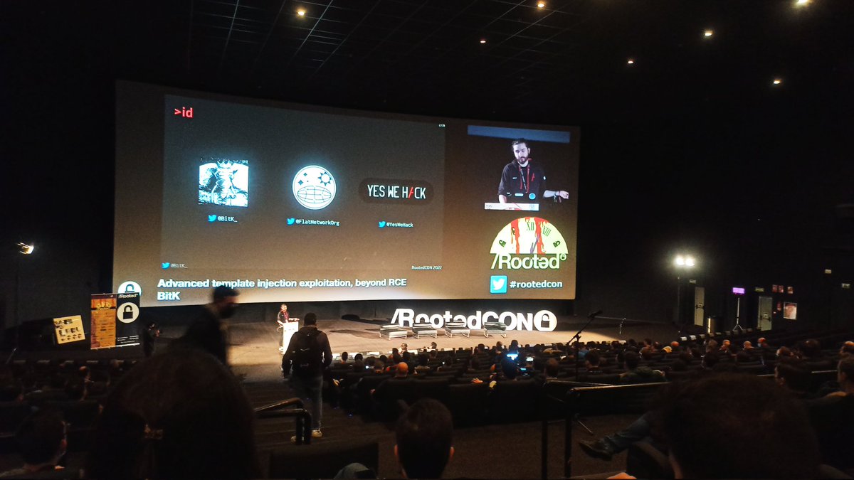 Razvieu's tweet photo. @yeswehack @rootedcon Here we are!💪 https://t.co/oDWvHbew9l