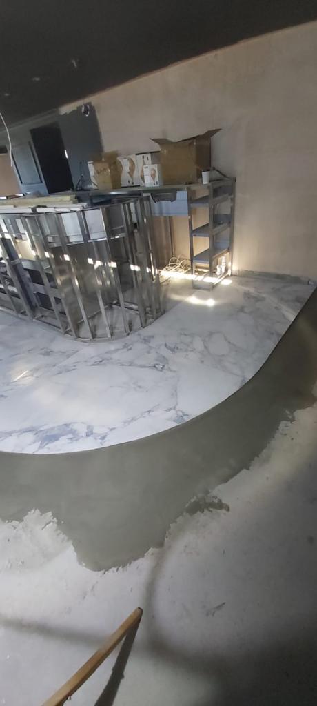 Dawnvale's tweet photo. Marble tiles going down over by The Piano Bar at Y Seler Aberaeron! We can't wait to show you more as this stunning contemporary hotel bar comes to life.
#Hotel #Bar #BarBuild #BarDesign #Aberaeron https://t.co/VN9Ea4FtQ5