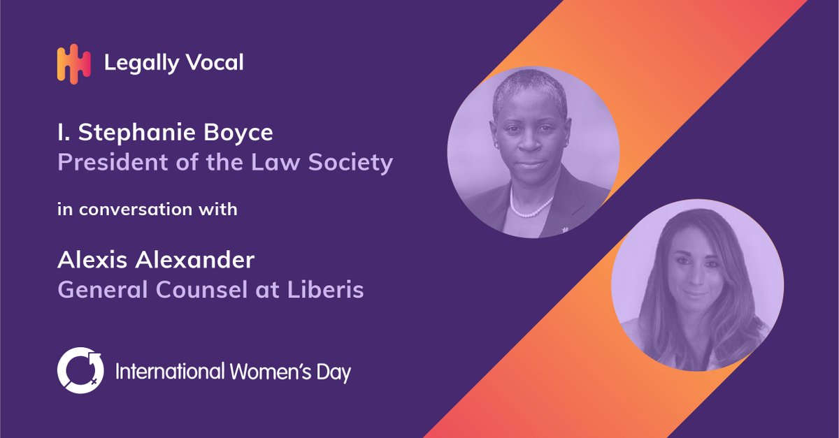 LegallyVocal's tweet photo. Today marks the final episode of our #IWD2022 mini-series. @IStephanieBoyc1 speaks to Alexis Alexander, GC of @LiberisGlobal to discuss unconscious and cultural biases, the value of interpersonal relationships, and how mentors can help #breakthebias.
https://t.co/oOk2gH83Z0 https://t.co/tGikYQpm2y