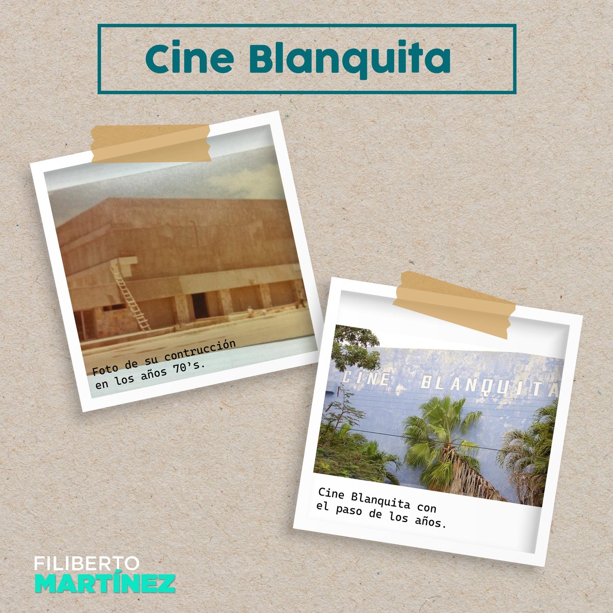 Sabías qué el cine Blanquita fue sede del único festival Cervantino celebrado en Cancún en el año 1984, ¿Qué recuerdo tienes del cine Blanquita? #SoyQuintanaRoo #QuintanaRoo #Cancún