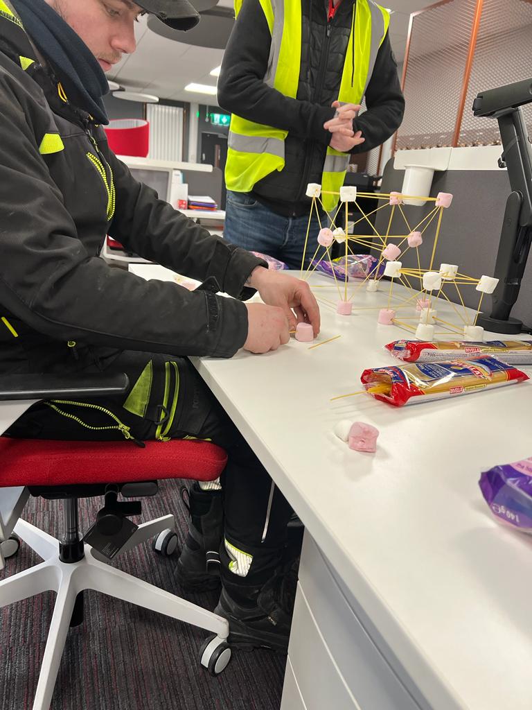 RidgewayOnline's tweet photo. ** Friday Afternoon Challenge** 

Marshmallow spaghetti towers building, supporting @PASMALtd Tower Week with a fun team building activity. 

#towerweek #PASMA https://t.co/OkTk4Pr4Xh